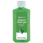 Amazon Basics Sunburn Relief Gel with Aloe Vera, Soothing, Cooling, Itch Relief, 8 oz, Pack of 1 (Previously Solimo)