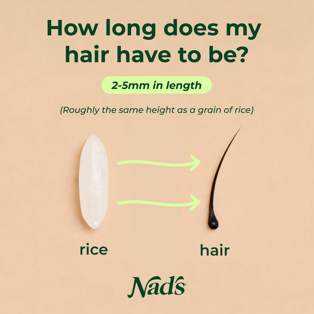 Nad's Facial Wax Strips - Hypoallergenic All Skin Types - Facial Hair Removal For Women - At Home Waxing Kit with 20 Face Wax Strips + 4 Calming Oil Wipes + Skin Protection Powder
