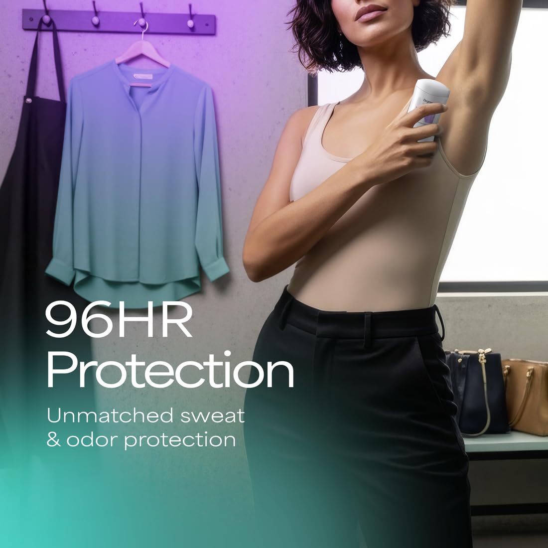 Degree Clinical Strength Antiperspirant Deodorant For Women 96-Hour Sweat and Odor Protection Ultra Dry Invisible Solid 5x Types of Sweat 1.6 OZ