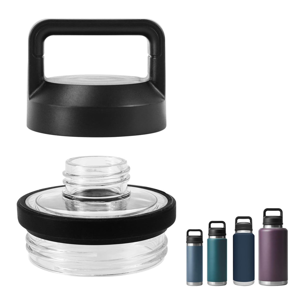 UXIETIN Replacement Lid Cap Compatible with Yeti Rambler Bottle