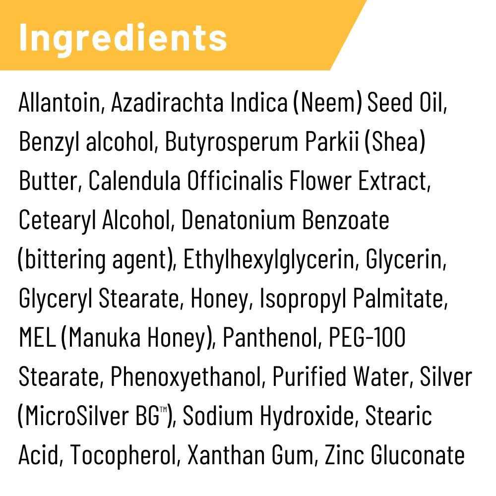 Absorbine Silver Honey Rapid Wound Repair Ointment 2oz Tube, Manuka Honey + MicroSilver BG, Horse & Large Animal Wound Care