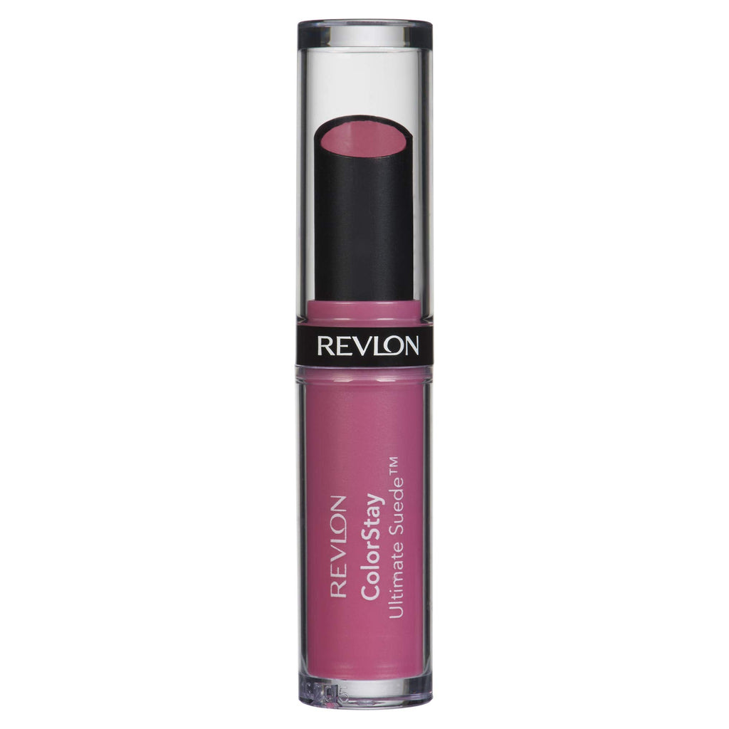 Buy now REVLON ColorStay Ultimate Suede Lipstick, Longwear Soft, Ultra-Hydrating High-Impact Lip Color, Formulated with Vitamin E, Silhouette (001), 0.09 oz at indiglob india