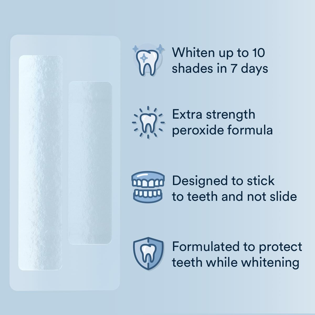 Auraglow Teeth Whitening Strips, Extra Strength Whitening Strips, 14 Whitening Treatments, 11% Hydrogen Peroxide with Nano Hydroxyapatite to Reduce Sensitivity & Protect Enamel, 28 Strips, Mint