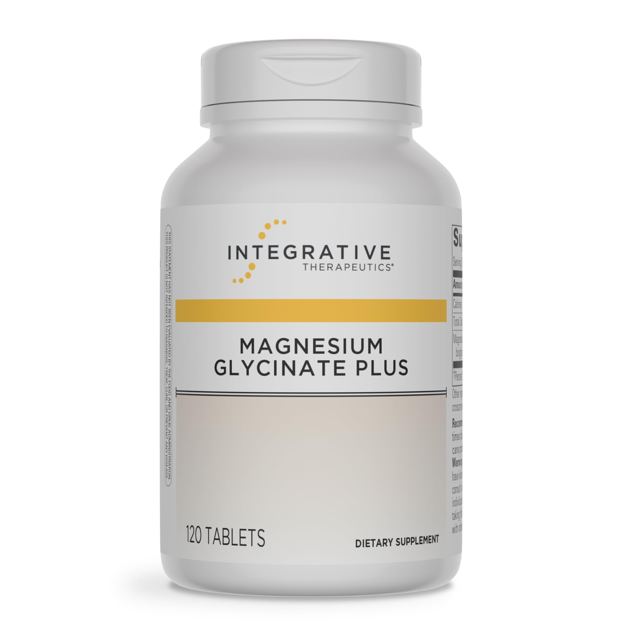 Integrative Therapeutics Magnesium Glycinate Plus - Cardiovascular Support Supplement* - Supports Brain & Muscular Function* - 120 Count (60 Servings)