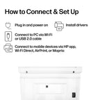HP Laserjet MFP M140w Wireless Black & White Printer, Print, scan, Copy, Fast speeds, Easy Setup, Mobile Printing, Best-for-Small Teams