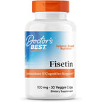 Buy now Doctor's Best Fisetin with Novusetin, Non-GMO, Vegan, Gluten & Soy Free, 100 mg, 30 Count at indiglob india