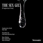 Nécessaire The Sex Gel. Water-Based Personal Lubricant. Hyaluronic Acid + Lactic Acid. No Fragrance Added. Non-Staining. Safe for Toys + Condoms. 50 ml / 1.7 fl oz.