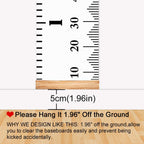 Buy now Mibote Baby Growth Height Chart Handing Ruler Wall Decor for Kids, Canvas Removable Height Growth Chart 79" x 7.9" (Black & White) at indiglob india