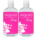 Sliquid Sassy Water-Based Lube, Thick Clear Gel 2-Pack, 8.5 Fl Oz Ea