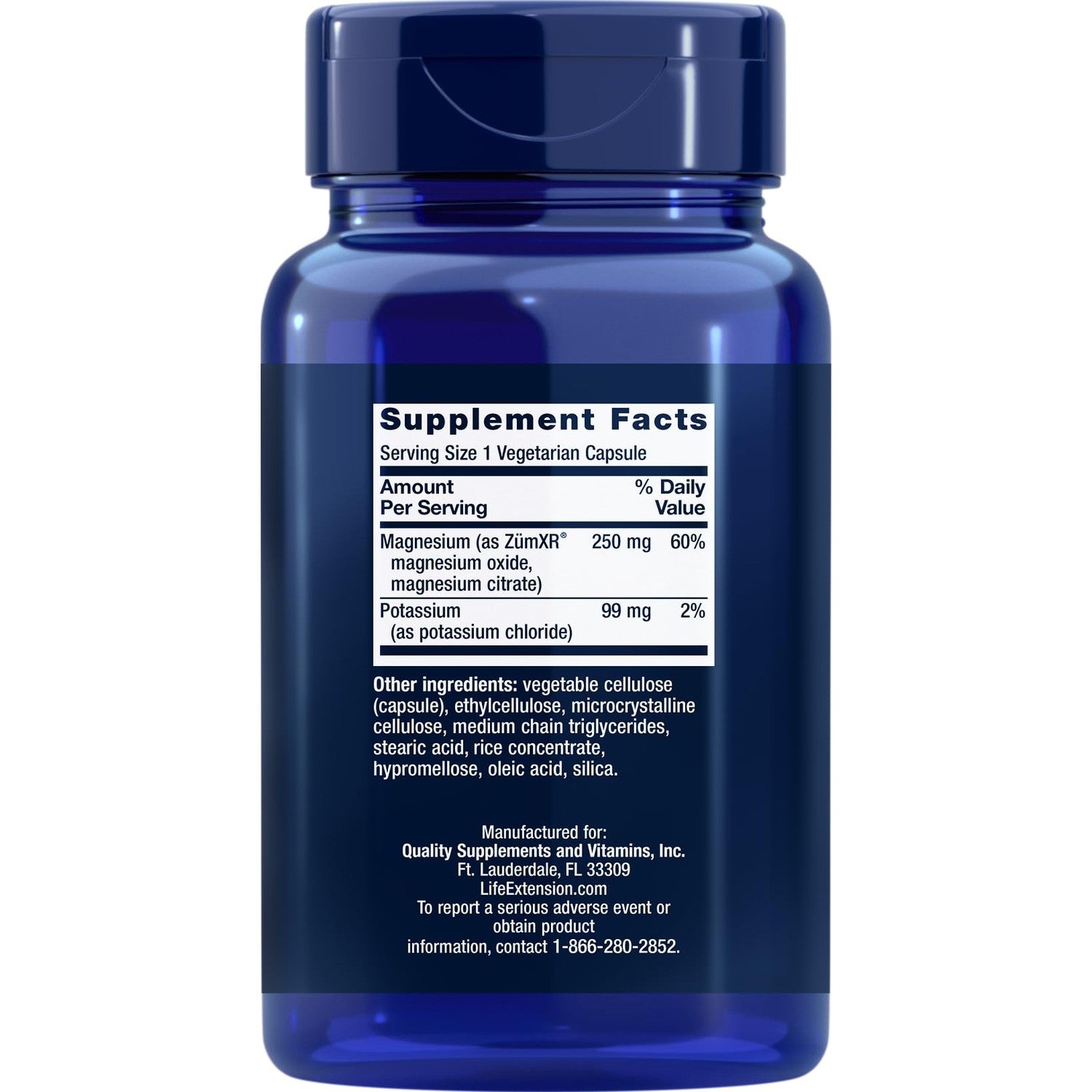 Life Extension Potassium with Extend-Release Magnesium – Heart Health Supplement for Blood Pressure Support with Two Essential Minerals – Non-GMO, Vegetarian, Gluten-Free – 60 Capsules