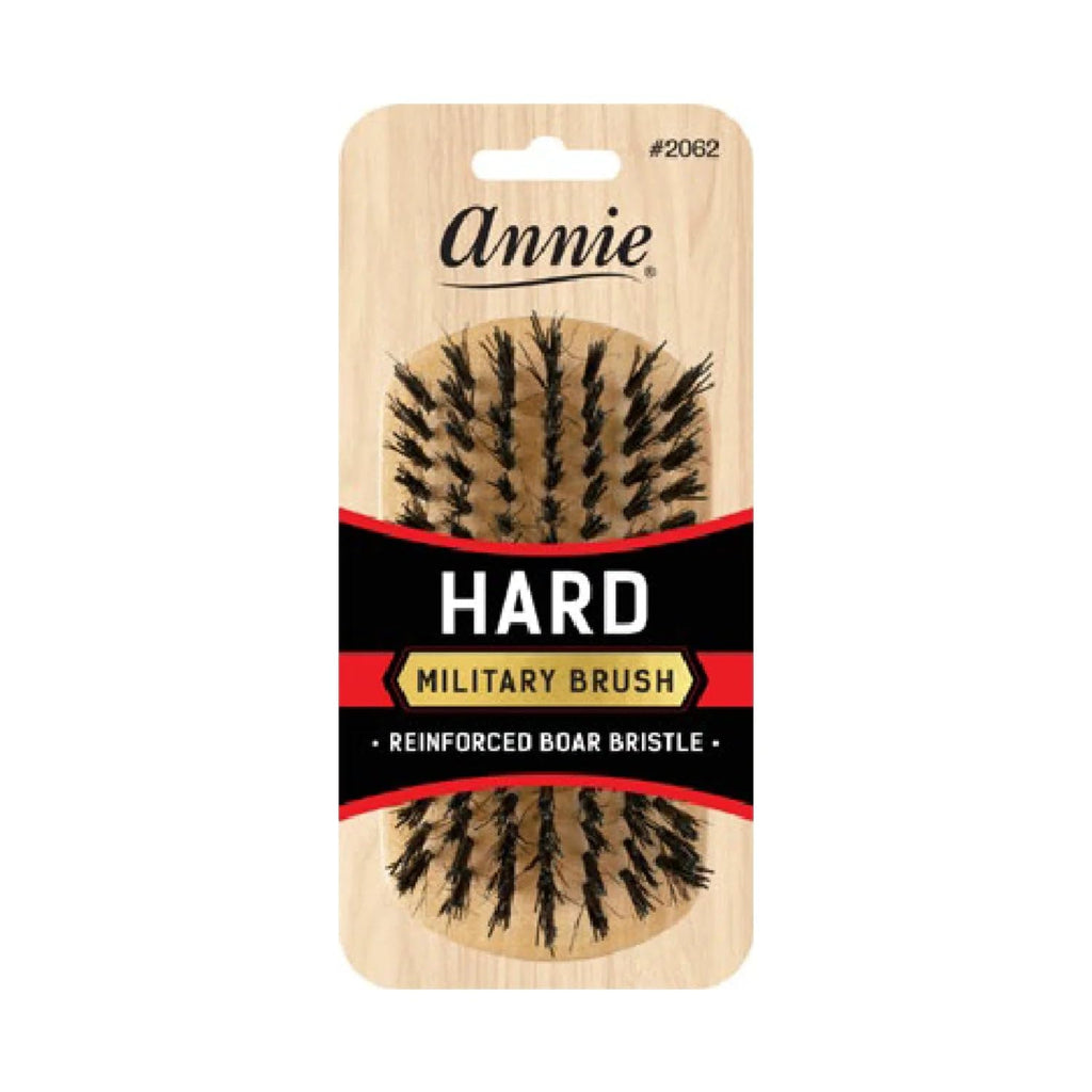 Buy now Annie HARD Military Reinforced Boar & Nylon Bristle Wave Hair Brush, 2" x 4" x 1 1/2", Light Brown, Men's Natural Hair Durag Brush Default at indiglob india