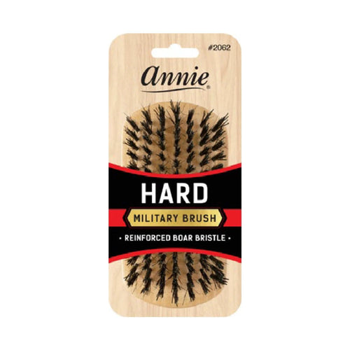 Buy now Annie HARD Military Reinforced Boar & Nylon Bristle Wave Hair Brush, 2" x 4" x 1 1/2", Light Brown, Men's Natural Hair Durag Brush Default at indiglob india