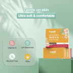 Buy now Flushable Butt Wipes Individually Wrapped Feminine Wipes for Women & Adults with Jasmine Scent, Vitamin-E & Aloe for at-Home Use (65 Count, pack of 3) at indiglob india