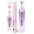 Ear and Nose Hair Trimmer Clipper - 2026 Professional Painless Eyebrow & Facial Hair Trimmer for Men Women,Battery-Operated Trimmer with IPX7 Waterproof,Dual Edge Blades for Easy Cleansing Black