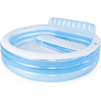 Buy now INTEX Swim Center Inflatable Family Lounge Pool: Built-In Bench – Cup Holder – 156 Gallon Capacity – 90" x 86" x 31" – Blue 90" x 86" x 31" Blue at indiglob india