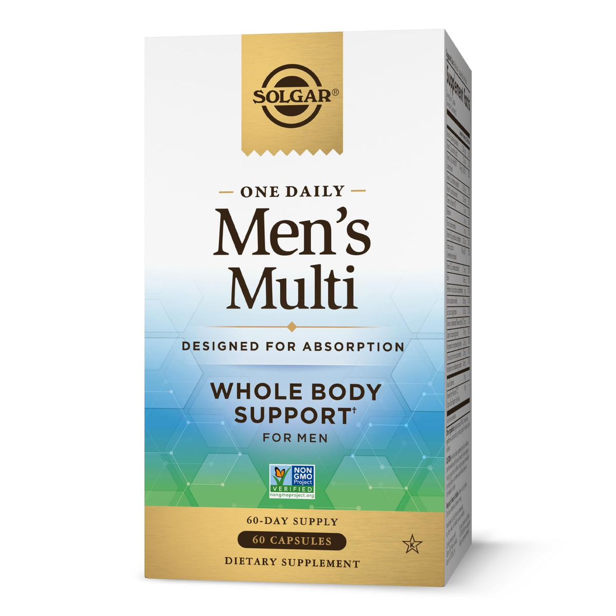 Solgar One Daily Men's Multi Multivitamin 60 Vegan Capsules