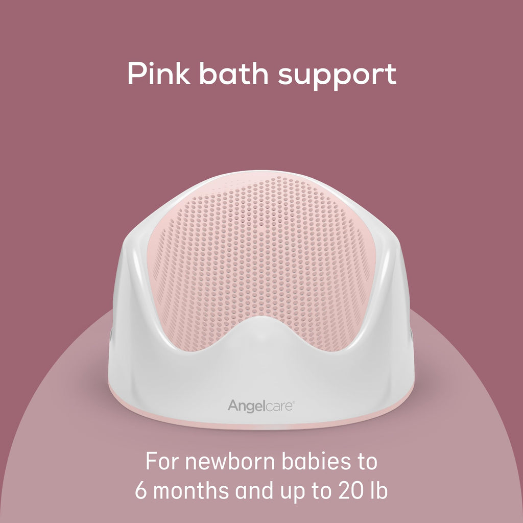Buy now Angelcare Baby Bath Support (Pink) | Ideal for Babies Less than 6 Months Old at indiglob india