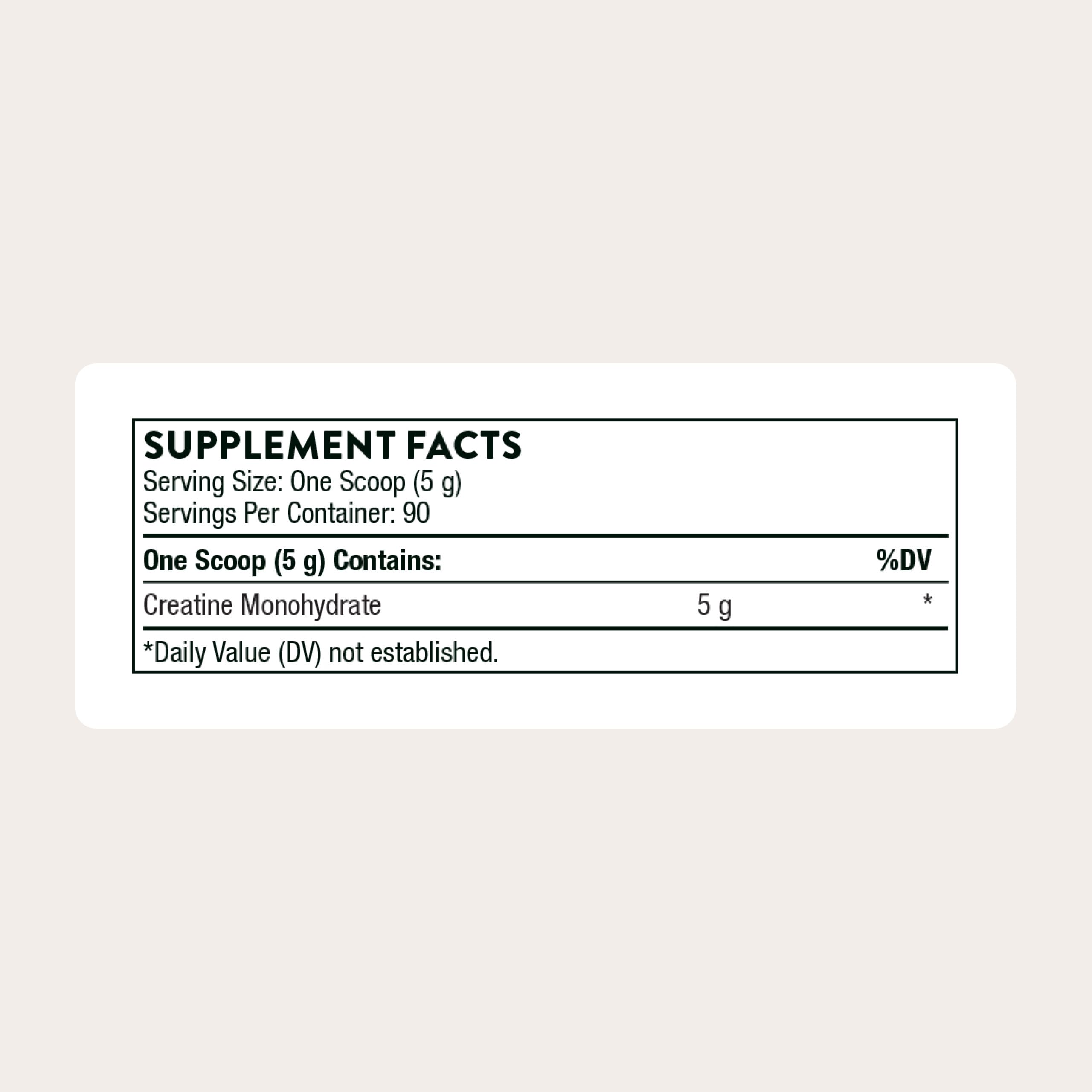 THORNE Creatine, Micronized Creatine Monohydrate Powder, 90 Servings | Supports Lean Muscle Mass, Endurance & Cognitive Function*, Unflavored, 5 g per Serving, NSF Certified for Sport
