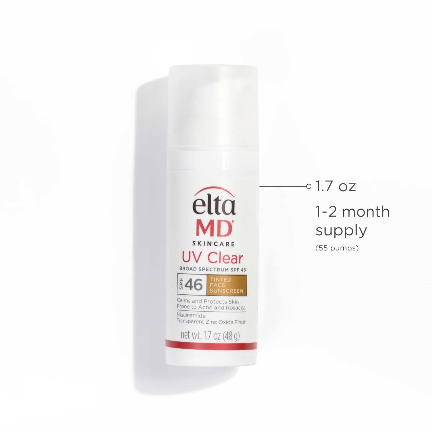 Buy now EltaMD UV Clear Tinted Face Sunscreen, SPF 46 Oil- Free with Zinc Oxide, Dermatologist Recommended at indiglob india