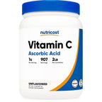 Nutricost Pure Ascorbic Acid Powder (1LB) Unflavored, Vitamin C Powder | 1g Per Serving, 454 Servings