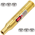 .30-06/25-06/270 Bore Sight Laser Red Dot Cartridge Laser bore Sighter with 2 Sets of Batteries