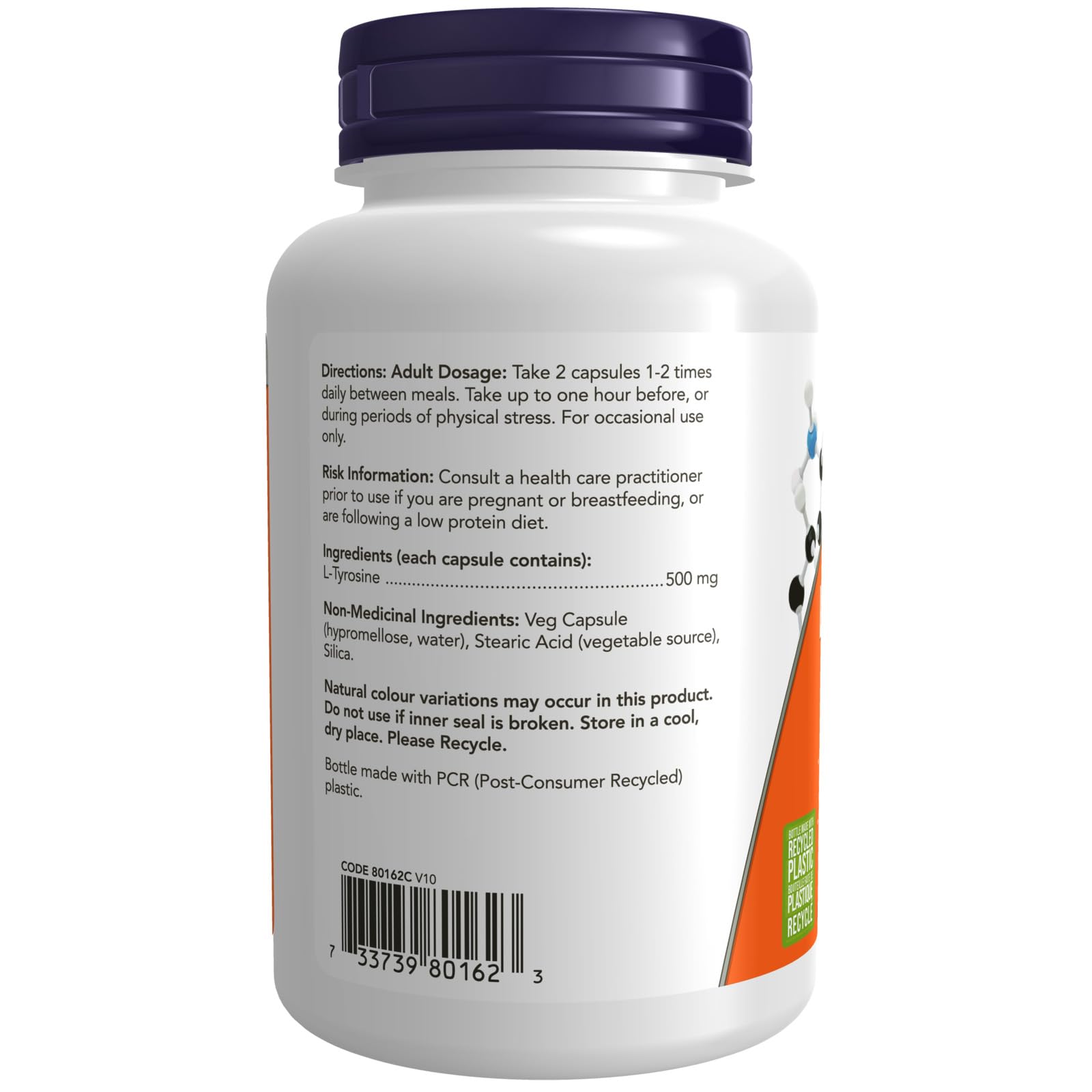 Buy now Now Foods L-Tyrosine 500 mg - 120 Capsules at indiglob india