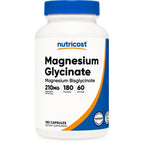 Nutricost Magnesium Glycinate Capsules (210mg) 360 Capsules | Magnesium Glycinate Supplement for Gentle Absorption