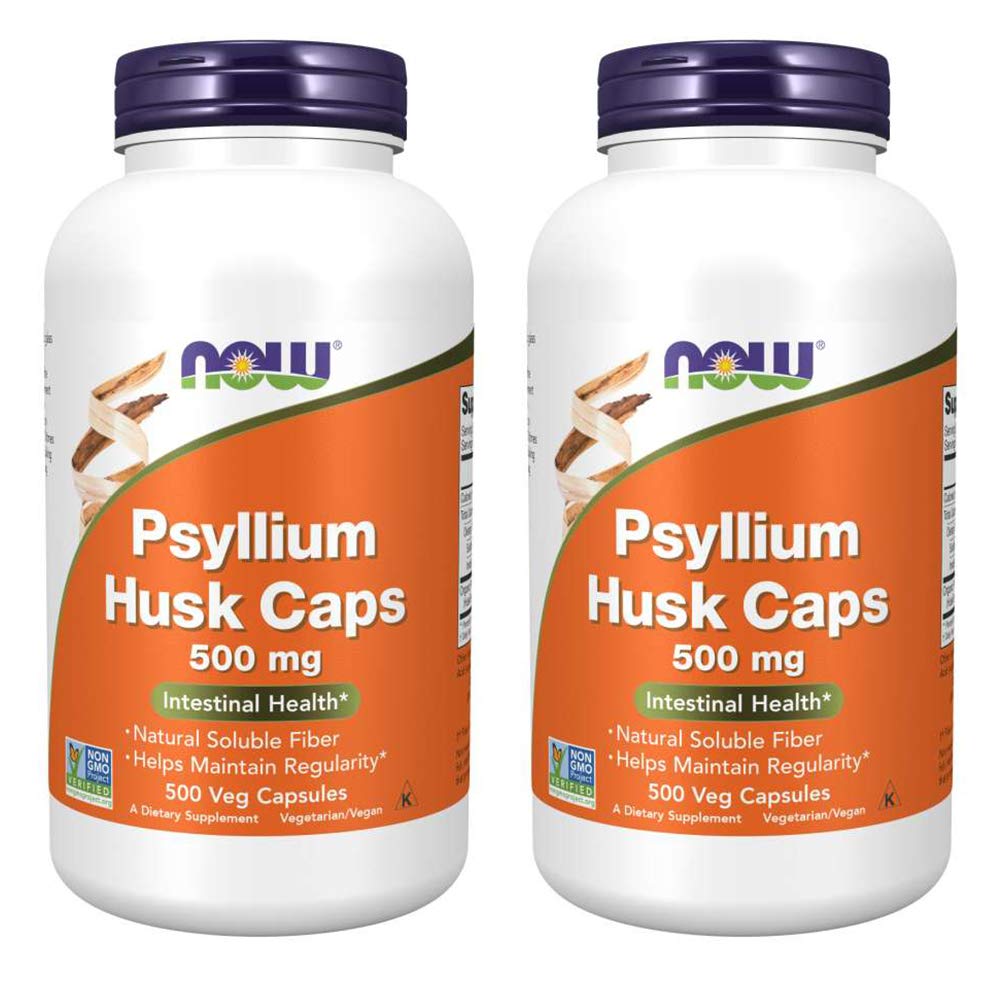Buy now NOW Foods Psyllium Husk 500mg, 500 Capsule (2 Pack) at indiglob india