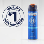 Gillette PRO Shaving Gel For Men Cools To Soothe Skin And Hydrates Facial Hair, 7oz, ProGlide Sensitive 2 in 1 Shave Gel