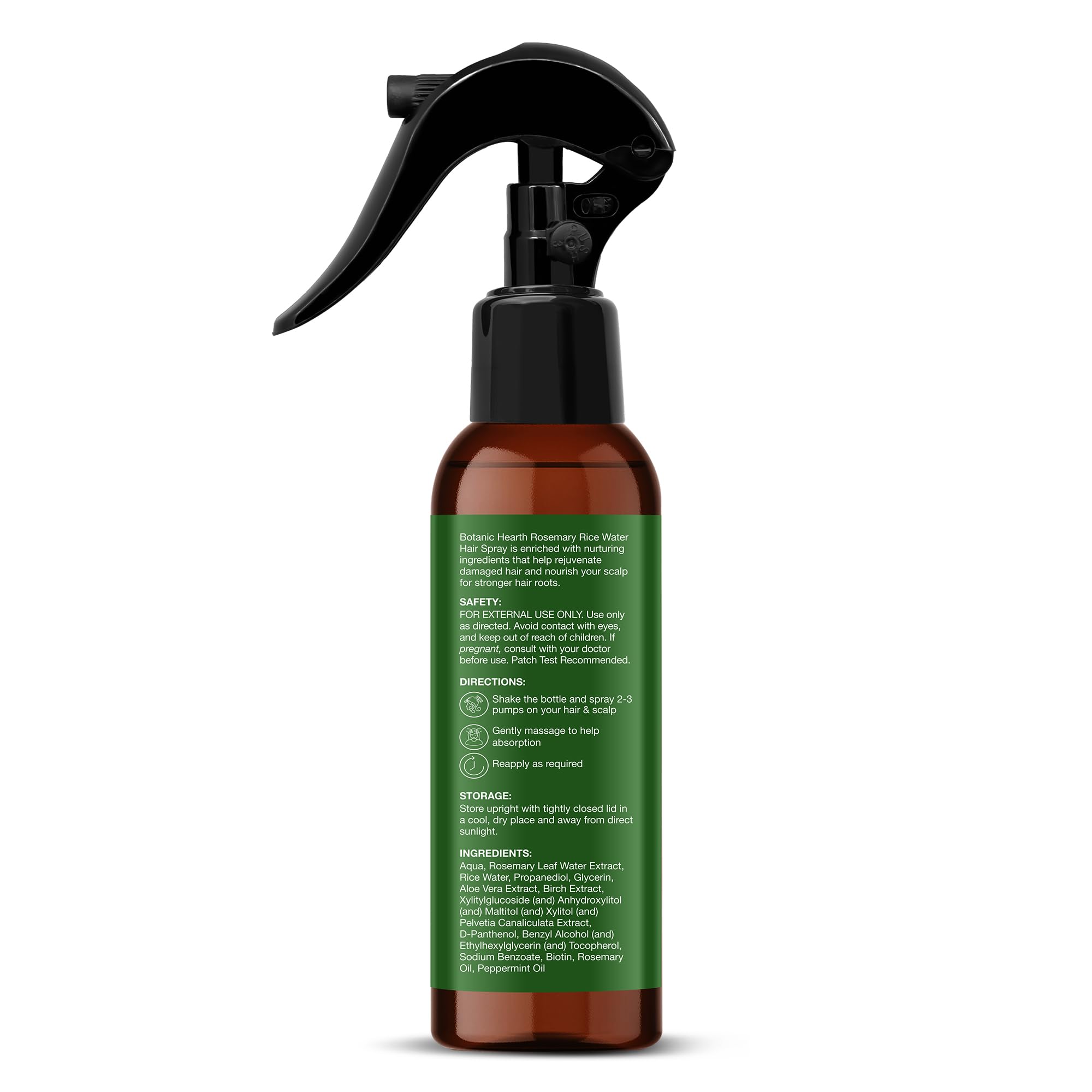 Botanic Hearth Rosemary & Rice Water Hair Growth Spray - 6.8 Fl oz | Leave In Conditioner, Root Enhancer, Korean Scalp Treatment, Anti-Itch & Hair Strengthening Spray Suitable for Women & Men