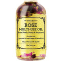 BEAUTE DE PROVENCE Peony Multi-Use Oil for Face, Body and Hair – Organic Blend of Apricot, Vitamin E & Sweet Almond Oil for Dry Skin, Rose Petals & Bergamot Essential Oil – 4 Fl Oz