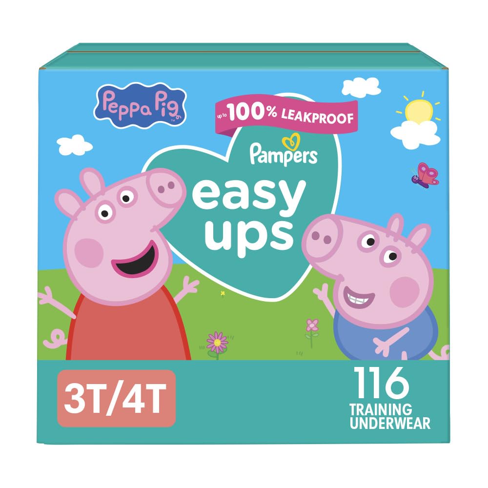Buy now Pampers Training Pants - Easy Ups Girls & Boys - Size 3T-4T, 22 Count, Peppa Pig Underwear (Packaging May Vary) at indiglob india