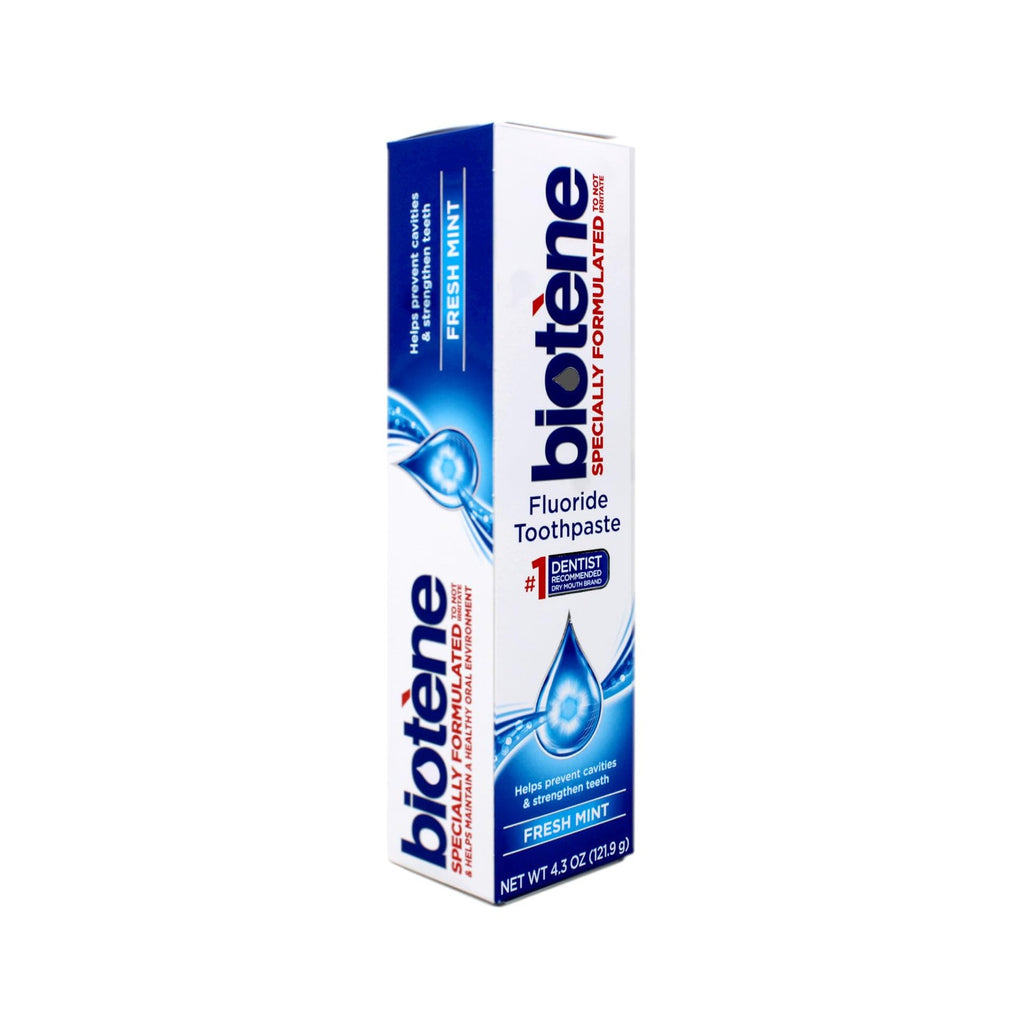 Biotene Dry Mouth Toothpaste, Fresh Mint Original, 4.5-Ounce Box (Pack of 4)