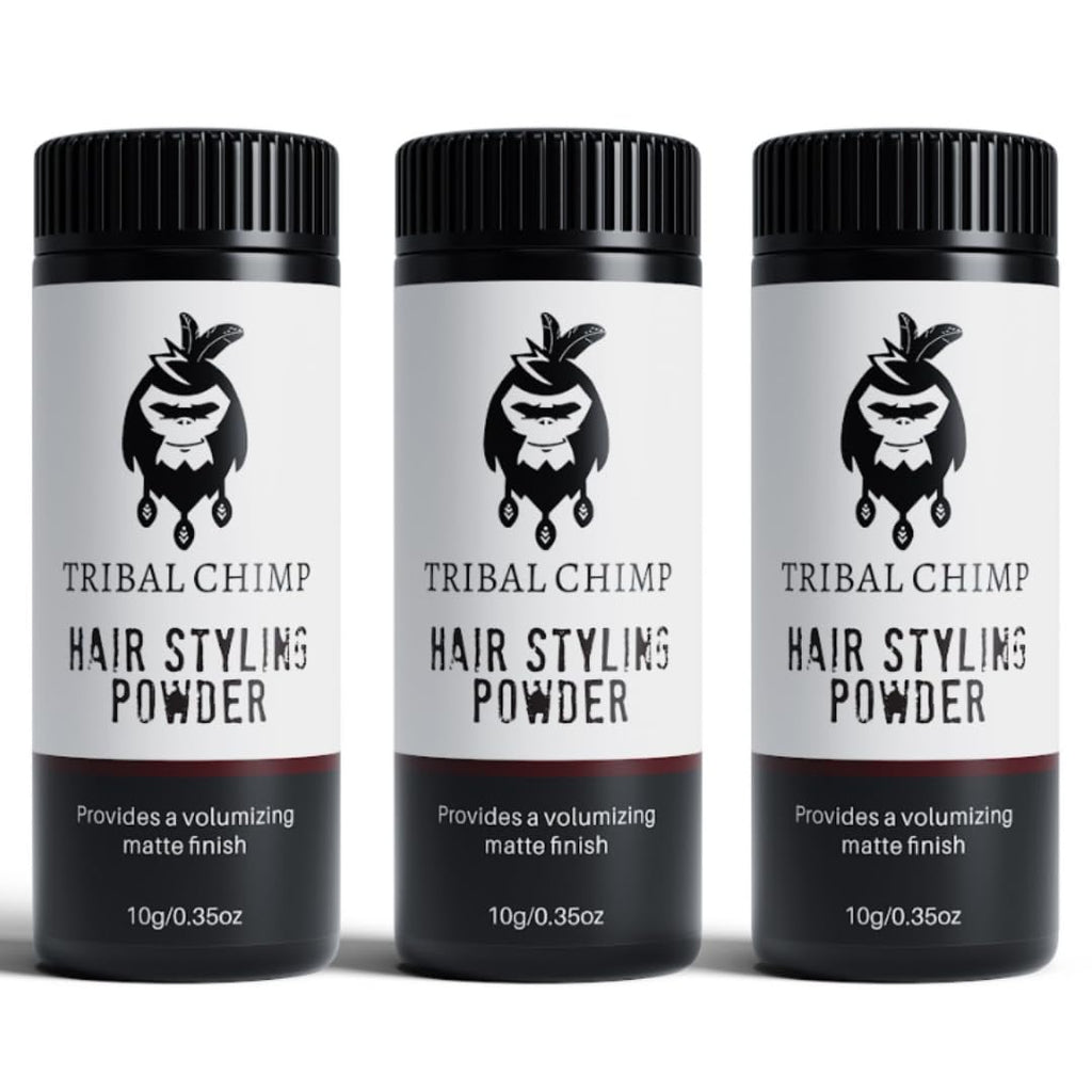 Tribal Chimp Hair Styling Powder for Men & Women – Hair Volumizer & Texture Powder for All Hair Types with Matte Finish – 24H Invisible Hold, Adds Volume & Texture, Non-Sticky and Smells Great – 10g