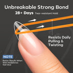 Modelones Short Almond Nail Tips, 360 pcs. Order online for durable, tear-resistant nail enhancements. Available now!