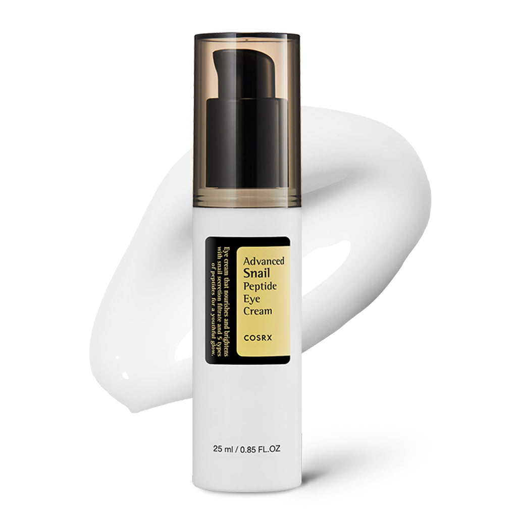COSRX Snail Mucin Peptide Under Eye Cream for Anti-aging, 0.84 oz | 73.7% Snail Mucin, 5X Peptide and Niacinamide, Eye Care, Korean Eye Cream for Dark Circles, Korean Skin Care