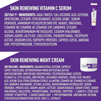 Buy now CeraVe Vitamin C Serum and Night Cream Skin Care Set, Brightening Serum with 10% Pure Vitamin C & Night Moisturizer with Peptides + Hyaluronic Acid, Travel Essentials, 1oz Vit C + 1.7oz Moisturizer at indiglob india