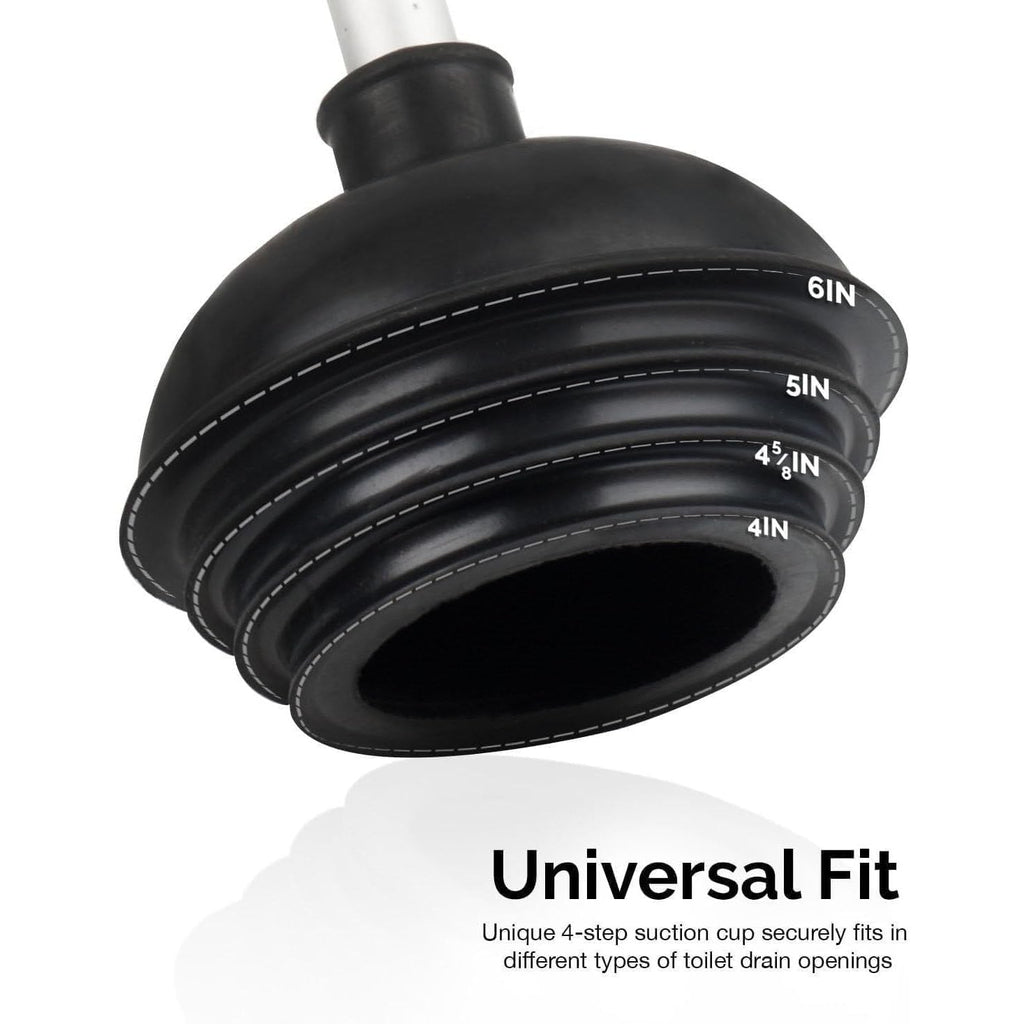 Buy now NEIKO 60166A Toilet Plunger with Patented All-Angle Design, Heavy-Duty Toilet Bowl Plunger with Aluminum Handle, Bathroom Necessity, Black, 1-Pack at indiglob india