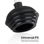 Buy now NEIKO 60166A Toilet Plunger with Patented All-Angle Design, Heavy-Duty Toilet Bowl Plunger with Aluminum Handle, Bathroom Necessity, Black, 1-Pack at indiglob india