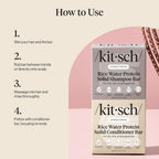 Buy now Kitsch Rice Water Shampoo & Conditioner Set â€“ Solid Shampoo & Conditioner Bar with Protein for Hair Growth, Strengthening Hair & Damage Repair â€“ Paraben, Sulfate & Silicone Free â€“ 2 Pack at indiglob india
