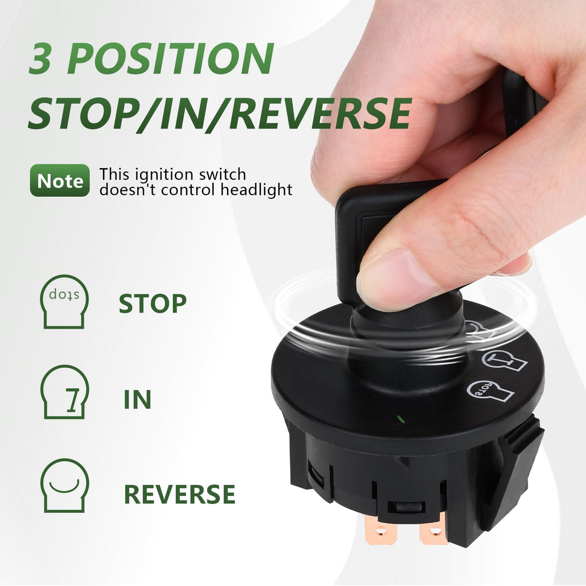 Ignition Switch 3 Postion for ExMark Toro 117-2221 137-4100 Z Master Time Cutter SS ZS Series Titan Lazer Z Quest Next Lazer Z Zero Turn Lawn Mower