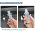 BlingKingdom 6 PCS 50 ml Squeeze Applicator Bottles for Paint, Soft PE