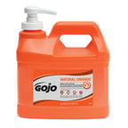 Buy now GOJO 095804 NATURAL ORANGE Pumice Hand Cleaner, Citrus, 0.5 gal Pump Bottle, 4/Carton at indiglob india