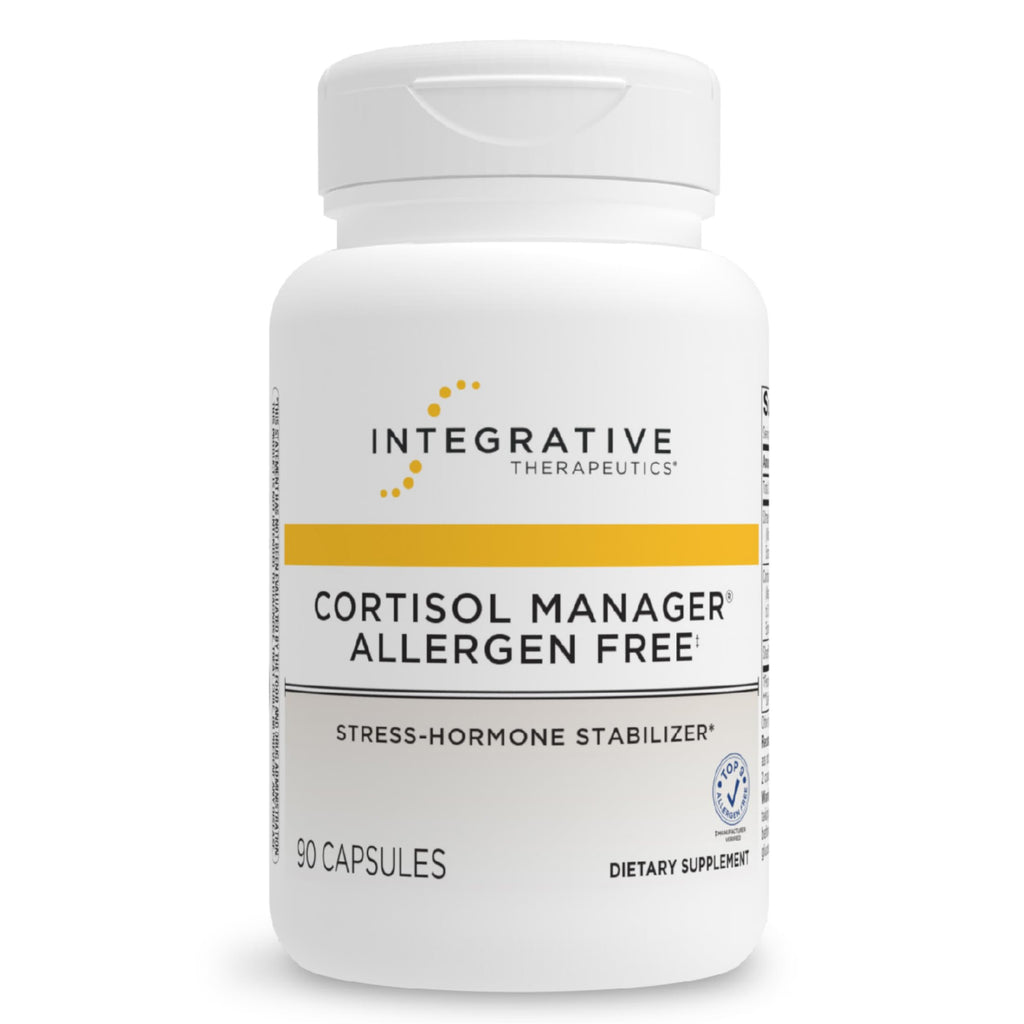 Integrative Therapeutics Cortisol Manager Allergen Free - Adrenal Health Support Supplement for Healthy Stress Response* - Vegan, Non-Dairy & Gluten-Free - 30 Capsules