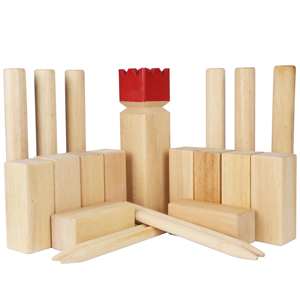 Juegoal Kubb Game Set Backyard Game Set Outdoor Tossing Game Set with Carrying Bag