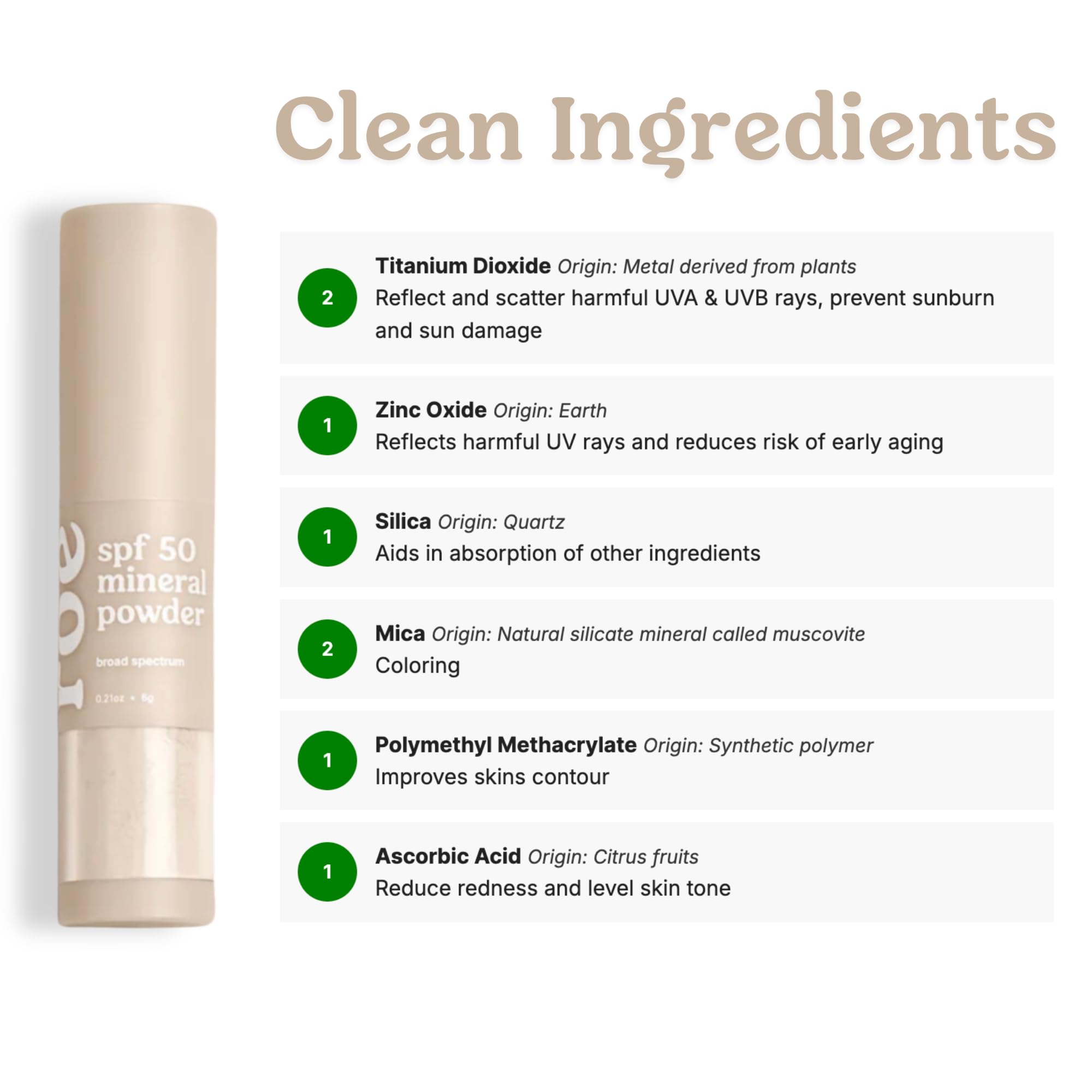 Roe Wellness- SPF 50 Powder Sunscreen Mineral-Based, Non-Toxic Brush-on For Kids, Adults & Babies | For Scalp, Face & Body (Reef Safe)