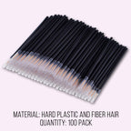 Buy now KINGMAS 100 Pack Eyeliner Brush, Disposable Ultra-fine Point Eyeliner Applicator Cosmetic Eye Wands Eye Liner Makeup Tool at indiglob india