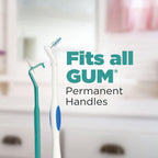 GUM Proxabrush Go-Betweens Tight Refills, 8 Count