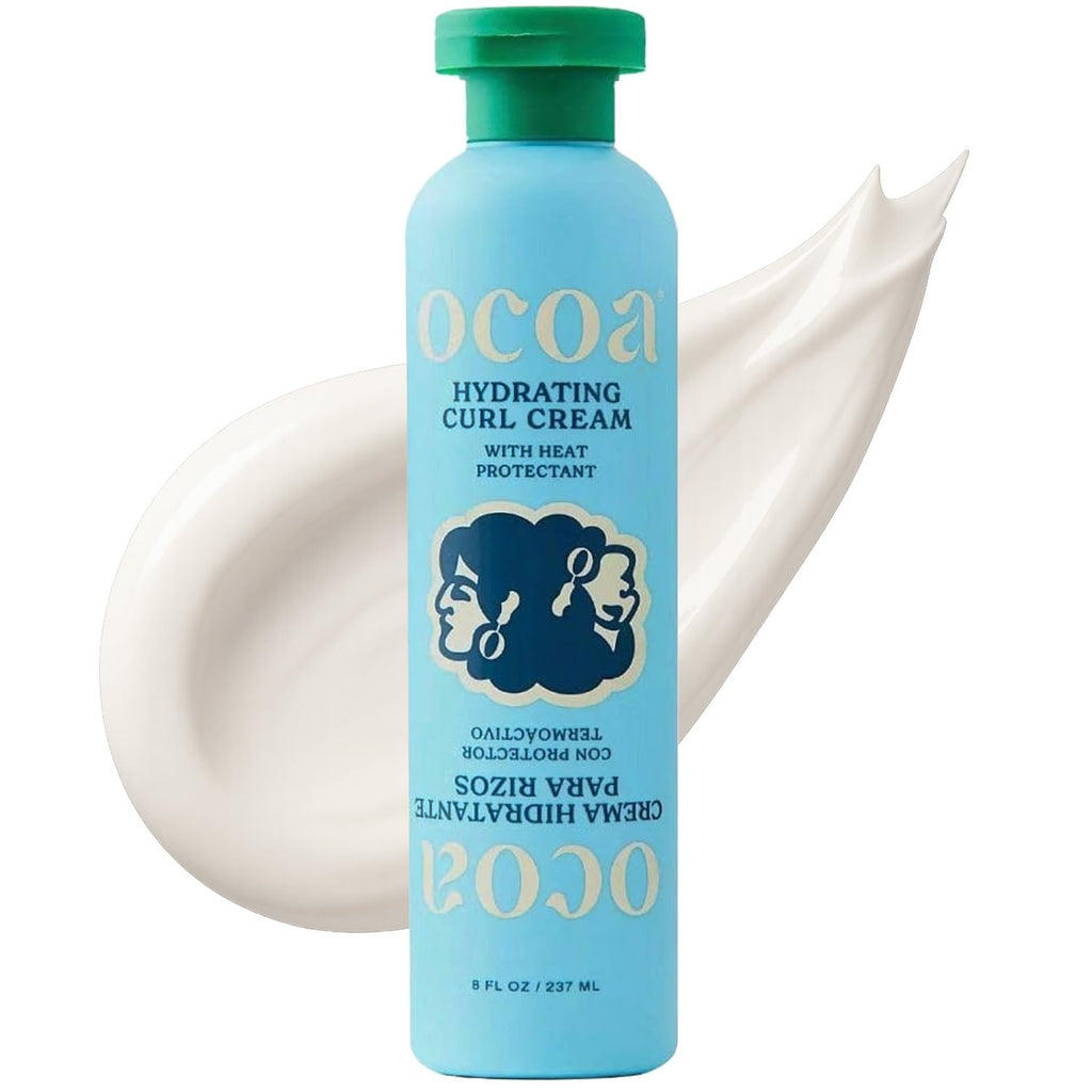 OCOA Beauty Hydrating Curl Cream for Curly & Wavy Hair, 8oz