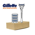 Gillette SkinGuard Razors, 1 Gillette Razor, 4 Razor Blade Refills, Designed for Men with Skin Irritation, Razor Bumps, and Sensitive Skin